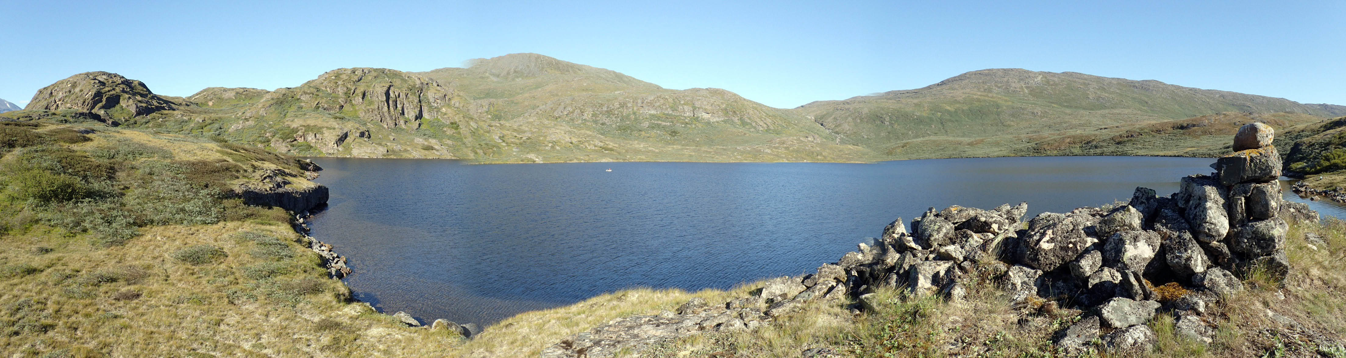 Human Traces lake image