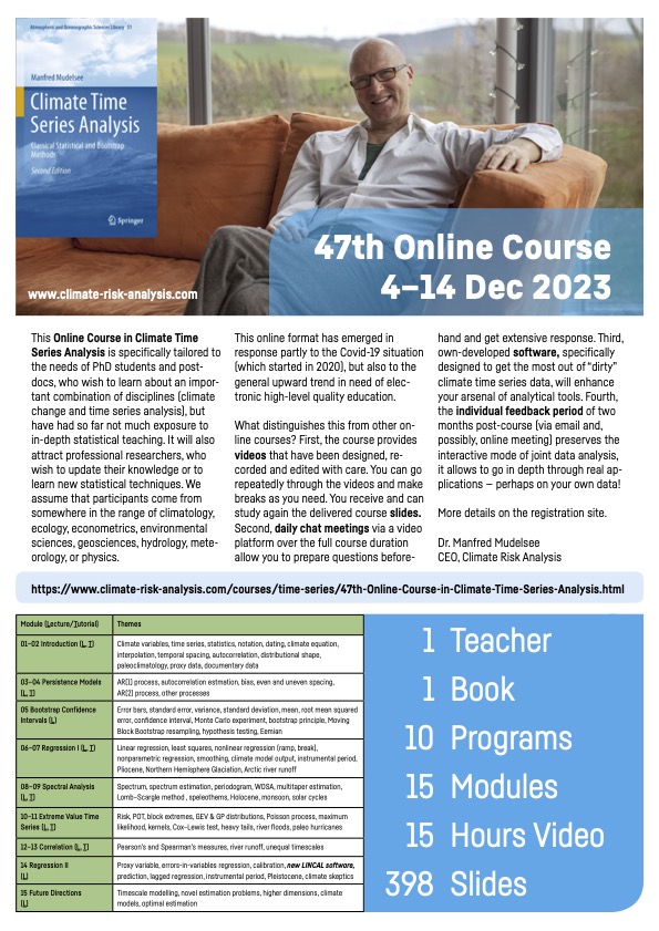 47th online course climate time series