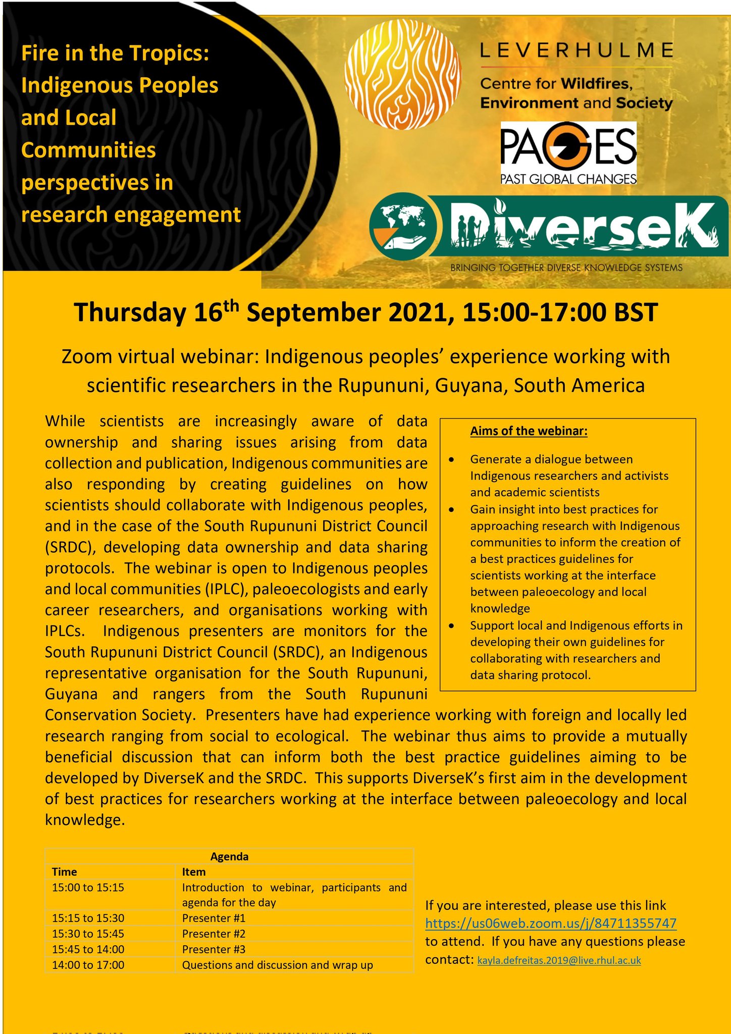 DiverseK Online workshop poster September 2021
