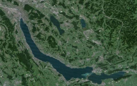aerial photo of zurichsee