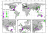 Fig. 1: Locations of caves and mean differences used in global meta-analysis of dripwater and speleothem datasets.